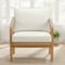 Alaterre Furniture Alaterre Lusso Outdoor Patio Chair with Cushions and Rope Accent Natural Finish Design 80-OUTD-LUSSO-CH - alternate 2