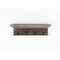 Homeroots 28in Brown Solid Wood Four Hook Wall Mount Coat Rack 397662 - alternate 2