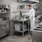 Amgood 30 in. x 30 in. All Stainless Steel Work Table, 35in. Height Commercial Prep Table with AMG WTSS-3030-Z - alternate 2