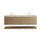 James Martin Vanities Allamari 72" Double Vanity, Dune Mist w/ 3 CM Tajnar Eclos Top D640-V72-DMS-WTJR - alternate 1