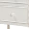 Baxton Studio Malinda Classic White Wood 2-Drawer End Table with Spindle Legs 253-14064-ZORO - alternate 2
