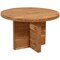 Homeroots 48" Natural Rounded Solid Wood Dining Table 488598 - alternate 2