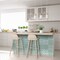 Homeroots 12" X 12" Light Green And White Geo Peel and Stick Removable Tiles 556394 - alternate 2
