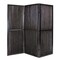 Homeroots 72" Brown Folding Three Panel Screen Room Divider 274870 - alternate 2