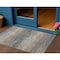Homeroots 3' X 5' Pewter Striped Washable Indoor Outdoor Area Rug 608485 - alternate 1