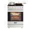 Koolmore 24 in. 4-Burner Electric Glass Top Slide-In Oven Range, 240V in Stainless Steel (KM-SER24-SS) KM-SER24-SS - alternate 2