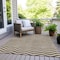 Homeroots 5' X 8' Brown And Beige Chevron Washable Indoor Outdoor Area Rug 595302 - alternate 3