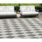 Homeroots 10' X 14' Gray And Ivory Geometric Washable Indoor Outdoor Area Rug 577048 - alternate 1