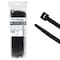 Kable Kontrol Nylon 12 Cable Zip Ties, 14 in L, 4.01 in Max Bundle Dia., Black, Nylon 12, 50 lbs Strength, 100 PK ctn12-14-50-100-bk - alternate 1
