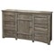 Homeroots 67" Gray Solid Wood Six Drawer Triple Dresser 524603 - alternate 1