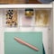 Martha Stewart Brody 3 Pack Stack and Slide Plastic Tray Office Desktop Organizer, 3 x 3.75 BE-PB4517-3-CLR-MS - alternate 2