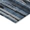 Homeroots 5' X 8' Blue Black And Gray Striped Washable Indoor Outdoor Area Rug 603216 - alternate 3
