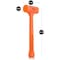 Neiko 4 LB Dead Blow Hammer, Neon Orange 02849A - alternate 2