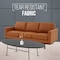Leisuremod Chester Modern Leather Sofa with Birch Wood Base, Cognac Tan CS83TN-L - alternate 2