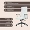 Leisuremod Hilton High-Back Leather Office Chair, White HO20WL - alternate 3