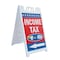 Signmission Income Tax E-file With Arrow, A-Frame & 2 Decals Installed, Heavy-Duty Plastic Frame SBHD-D-2436-Income Tax E-file With Arrow - alternate 1