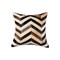 Homeroots Set of Two 18" Black Brown and Beige Chevron Cowhide Throw Pillows, 2PK 544590 - alternate 3