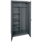 Sandusky Lee Combo Wardrobe Storage Cabinet, 72 in H, 36 in W, 24 in D, Swing, Keyed, Dark Gray, 4 Shelves CAC1362472-02 - alternate 2