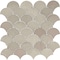 Daltile Miramo 3'' Ceramic Fan Wall Mosaic, 10PK MR46FAN3MBMSGL - alternate 2