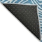 Homeroots 10' X 14' Teal Blue And Ivory Abstract Washable Indoor Outdoor Area Rug 599765 - alternate 3