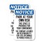 Signmission This Space Is Provided for Your Convenience - the Compa, 18'' X 24'', Heavy Gauge Aluminum, 2PK A-1824-2PACK-22808 - alternate 1