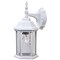 Homeroots White Clear Glass Swing Arm Wall Light 398584 - alternate 1