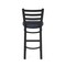 Holland Bar Stool Co 30" Stationary Bar Stool, Black Wrinkle, Graph Anchor Seat 40030BW014 - alternate 2