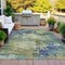 Homeroots 9' X 12' Purple Olive Green And Taupe Abstract Washable Indoor Outdoor Area Rug 630745 - alternate 2