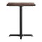 Flash Furniture 30" x 24" Tabletop, Seamless Surface Technology, Dark Brown with 22x22 Black Table Height X-Base ST-REC2430-WBR-T2222-GG - alternate 3