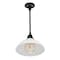 Jonathan Y Jasper 12.25" 1-Light Farmhouse Industrial Indoor/Outdoor Iron LED Pendant, White JYL7611A - alternate 3