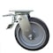 Service Caster 8 Inch Rubber on Aluminum Caster with Roller Bearing and Total Lock Brake SCC SCC-TTL30S820-RAR - alternate 1