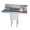 Koolmore 1 Compartment Stainless Steel NSF Commercial Kitchen Prep & Utility Sink with 2 Drainboards SA151512-15B3 - alternate 1