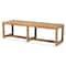 Bali & Pari Cipally Bohemian Seagrass and Mahogany Wood Accent Bench 251-13855-ZORO - alternate 2