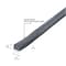 Zoro Select 1/2"W x 3/8"H x 17'L, Foam Seal, Gray 2RRE8 - alternate 2