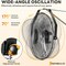 Edendirect 20 Inch Metal Wall Mount Fan, 3-Speed Fan with 3400 CFM, Vertical & Horizontal Adjustable Tilt ZRZHUMI-AC-DSV31BG-20BK - alternate 2