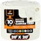 Xpose Safety Tarp, 20 ft X 20 ft, 10 oz, White, Canvas CTW10-2020-X - alternate 1