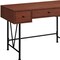 Homeroots 47" Brown and Black Computer Desk With Three Drawers 489912 - alternate 2