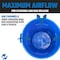Magnum Tool Blue 44 Gallon Trash Can Set, Trash Can, Quiet Dolly, and Reinforced Lid, 2 Set CMTC-CLD0-44B02 - alternate 2