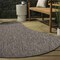 Jonathan Y Evan Modern Rustic Organic Curve Brown 5 ft. x 8 ft. Indoor/Outdoor Shaped Area Rug SHP102E-5 - alternate 2