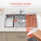 Vevor 33" Kitchen Sink Top Mount Single Bowl Drop-In Basin Stainless Steel Bar T332209RS1 - alternate 2