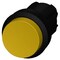 Siemens Pushbutton, 22 mm, round, plastic, yellow, pushbutton, raised 3SU1000-0BB30-0AA0-ZY13 - alternate 2