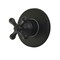 Kingston Brass Single-Handle Six-Way Diverter Valve with Round Trim Kit, Matte Black KS4030AX - alternate 1