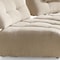 Homeroots 124in Taupe Cotton Blend Sofa Chaise 719401 - alternate 2