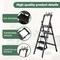 Wrightmaster 4.7 ft. Steel Lightweight Step Ladder, 10 ft. Reach, with Tool Platform 300 lb. Load Capacity Black ZOR-GJ5BT2 - alternate 2