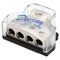 Deejay Led Single Terminal Block with a single one Guage Input to four 4 Guage outputs TBH1044CLEAR - alternate 2