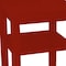 Homeroots 28" Red Solid Wood Nightstand 548324 - alternate 2