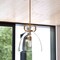Vaxcel Madrona 1 Light Gold Muted Brass Contemporary Pendant Light Clear Glass P0431 - alternate 2