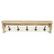 Homeroots 32in Natural Wood Five Hook Wall Mount Coat Rack 488149 - alternate 2