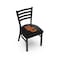 Holland Bar Stool Co BlackLogo Chair, VinylSeat L00418SouCal - alternate 1