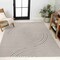 Jonathan Y Arielle Mid-Century Modern Curve Stripe Reversible Washable Dark Gray/Cream 4ft x 6ft Area Rug SVH109A-4 - alternate 2